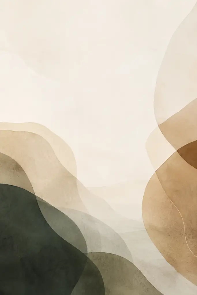 A soft, unclear form slowly taking shape within a neutral background