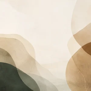 A soft, unclear form slowly taking shape within a neutral background